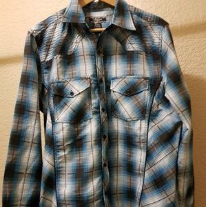 NWT Courage Blue Flannel Size:M